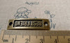 Charm Connectors - 10 pcs Antique Bronze BEST FRIEND Curved Bracelet Connector A6409