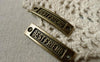 Charm Connectors - 10 pcs Antique Bronze BEST FRIEND Curved Bracelet Connector A6409