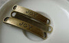 Accessories - 10 Pcs Of Antique Bronze Curved Bracelet Connector Charms 8.5x49mm  A6439