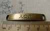 Accessories - 10 Pcs Of Antique Bronze Curved Bracelet Connector Charms 8.5x49mm  A6439
