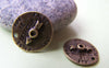 Accessories - 10 Pcs Of Antique Bronze Detector Round Charms 15mm A596