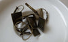 Accessories - 10 Pcs Of Antique Bronze Diamond Shape Earwire Base Setting Match 12mm Bezel Sawtooth Edge A7050