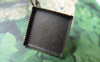 Accessories - 10 Pcs Of Antique Bronze Diamond Shape Earwire Base Setting Match 15mm Bezel Sawtooth Edge A7043