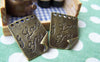 Accessories - 10 Pcs Of Antique Bronze Diary Page Love Letter Charms 20x25mm A1385