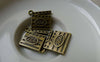 Accessories - 10 Pcs Of Antique Bronze Director Movie Clapperboard Charms 16mm A5691