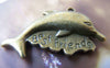 Accessories - 10 Pcs Of Antique Bronze Dolphin Charms 20x35mm A4147