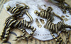 Accessories - 10 Pcs Of Antique Bronze Donkey Mule Pendants Charms 30x40mm A3879
