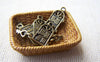 Accessories - 10 Pcs Of Antique Bronze Door And Heart Key Charms 12x18mm A180