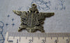 Accessories - 10 Pcs Of Antique Bronze Double Eagle Badge Charms Pendants 34x42mm A5769