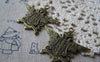 Accessories - 10 Pcs Of Antique Bronze Double Eagle Badge Charms Pendants 34x42mm A5769