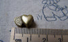 Accessories - 10 Pcs Of Antique Bronze Double Heart Spacer Beads Charms 7x13mm A5743