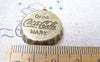 Accessories - 10 Pcs Of Antique Bronze Drink Bottle Cap Charms 24mm A2902