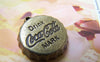 Accessories - 10 Pcs Of Antique Bronze Drink Bottle Cap Charms 24mm A2902