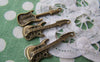 Accessories - 10 Pcs Of Antique Bronze Electric Guitar Charms 12x35mm A1697