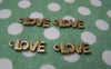 Accessories - 10 Pcs Of Antique Bronze English Word Charms 7x17mm A489
