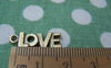 Accessories - 10 Pcs Of Antique Bronze English Word Charms 7x17mm A489