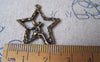 Accessories - 10 Pcs Of Antique Bronze Fairy Angel Star Charms 25x28mm A4556