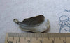 Accessories - 10 Pcs Of Antique Bronze Feather Charms 18x36mm A7781