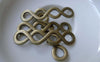 Accessories - 10 Pcs Of Antique Bronze Figure 8 Connector Charms 10x44mm A7751