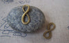 Accessories - 10 Pcs Of Antique Bronze Figure 8 Connector Charms 8x23mm A4538