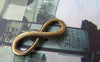 Accessories - 10 Pcs Of Antique Bronze Figure 8 Connector Charms 8x23mm A4538