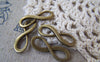 Accessories - 10 Pcs Of Antique Bronze Figure 8 Connector Charms 8x23mm A4538
