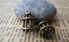 People, Profession & Hobby - 10 pcs Antique Bronze 3D Bird Cage Charms 11x15mm A154