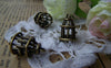People, Profession & Hobby - 10 pcs Antique Bronze 3D Bird Cage Charms 11x15mm A154