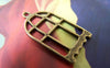Accessories - 10 Pcs Of Antique Bronze Filigree Bird Cage Charms 15x23mm A163