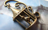 Accessories - 10 Pcs Of Antique Bronze Filigree Bird Cage Charms 20x34mm A2851
