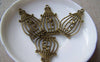 Accessories - 10 Pcs Of Antique Bronze Filigree Bird Cage Charms 21x34mm A160