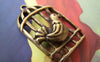 Accessories - 10 Pcs Of Antique Bronze Filigree Bird Cage Pendants Charms 22x35mm A591