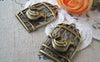 Accessories - 10 Pcs Of Antique Bronze Filigree Bird Cage Pendants Charms 22x35mm A591