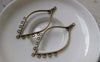 Accessories - 10 Pcs Of Antique Bronze Filigree Chandelier Earring Pendant Charms 22x50mm A6101