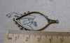 Accessories - 10 Pcs Of Antique Bronze Filigree Chandelier Earring Pendant Charms 22x50mm A6101