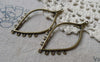 Accessories - 10 Pcs Of Antique Bronze Filigree Chandelier Earring Pendant Charms 22x50mm A6101