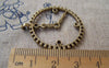 Accessories - 10 Pcs Of Antique Bronze Filigree Clock Pendants Charms 30mm A477