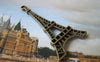 Accessories - 10 Pcs Of Antique Bronze Filigree Eiffel Tower Pendants 25x45mm A4242