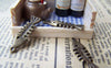 Accessories - 10 Pcs Of Antique Bronze Filigree Fish Bone Pendants Charms 9x25mm A657