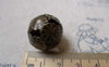 Accessories - 10 Pcs Of Antique Bronze Filigree Flower Floral Ball Beads Size 20mm A7006