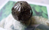 Accessories - 10 Pcs Of Antique Bronze Filigree Flower Floral Ball Beads Size 20mm A7006