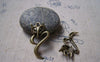 Accessories - 10 Pcs Of Antique Bronze Filigree Fox Charms 19x34mm A5205