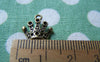 Accessories - 10 Pcs Of Antique Bronze Filigree Half Crown Charms 12.5mm A779