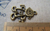 Accessories - 10 Pcs Of Antique Bronze Filigree Happy Boy Charms 21x25mm A698