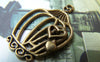 Accessories - 10 Pcs Of Antique Bronze Filigree Heart Bird Cage Charms 21x34mm A155
