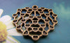 Accessories - 10 Pcs Of Antique Bronze Filigree Heart Charms Pendant 22x25mm A1522