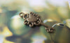 Accessories - 10 Pcs Of Antique Bronze Filigree Key Charms 12x26mm A3585