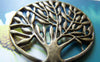 Accessories - 10 Pcs Of Antique Bronze Filigree Life Tree Round Charms Pendants 39mm A372