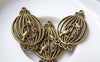 Accessories - 10 Pcs Of Antique Bronze Filigree Oval Bird Cage Charms 21x34mm A150