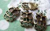 Accessories - 10 Pcs Of Antique Bronze Filigree Owl Connectors Charms 13x21mm A113